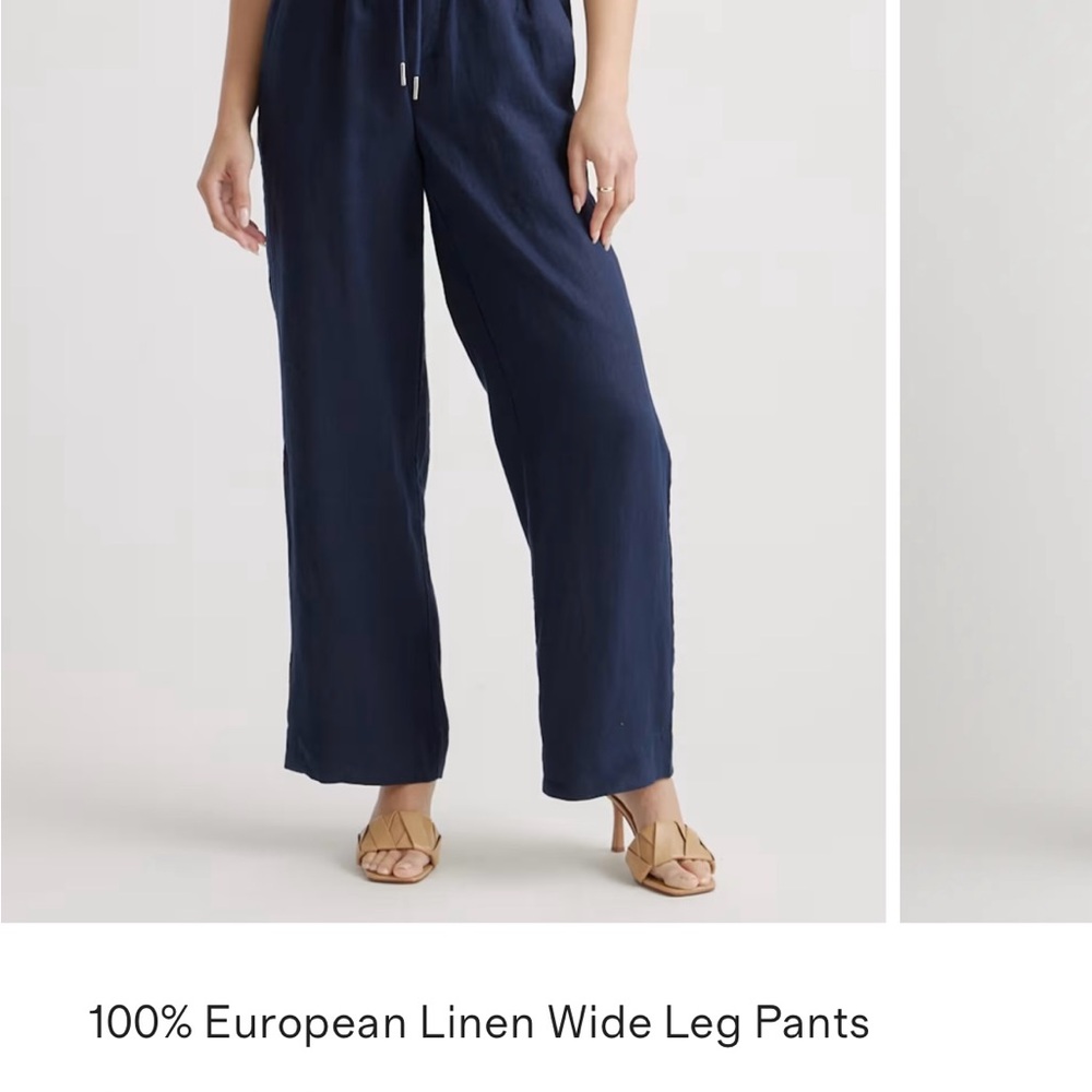 Quince European Linen Wide Leg PantS NWT!!